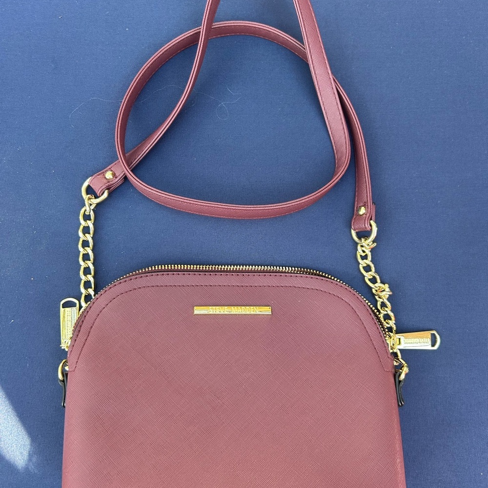 Steve Madden Red Crossbody Bag with Chain Strap